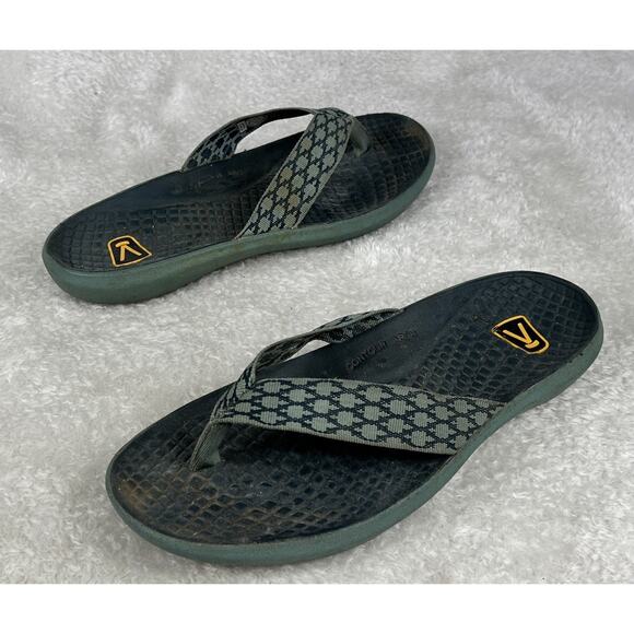 KEEN Florence II Thong Sandals Flip Flops Womens 9 Blue Summer Beach Travel Hike - Picture 1 of 5